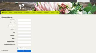 
                            2. Request Login - Florajet Webshop