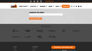 
                            6. Request new password | Tough Mudder