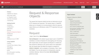 
                            8. Request & Response Objects - 3.7 - CakePHP cookbook