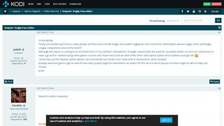 
                            7. Request : Rugby Pass addon - Kodi Community Forum