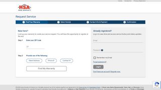 
                            5. Request Service | HSA | HSA Home Warranty
