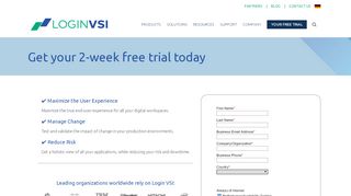 
                            2. Request Trial - Login VSI