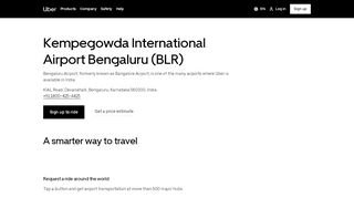 
                            4. Request Uber at Kempegowda Bangalore International Airport (BLR ...