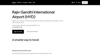 
                            13. Request Uber at Rajiv Gandhi International Airport (HYD) | Uber