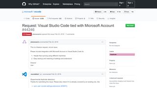 
                            9. Request: Visual Studio Code tied with Microsoft Account · Issue ...