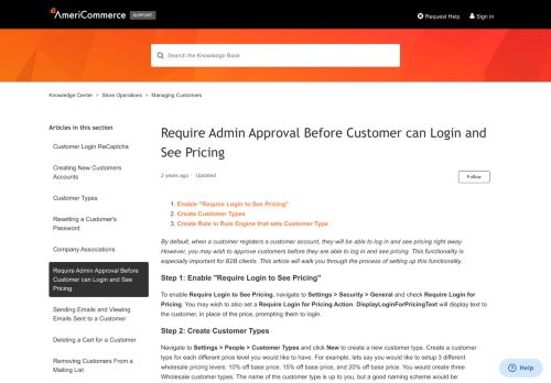 
                            13. Require Admin Approval Before Customer can Login and See Pricing ...