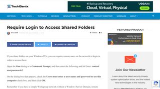
                            2. Require Login to Access Shared Folders - TechGenix