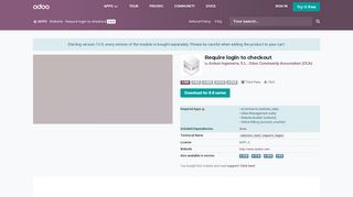 
                            7. Require login to checkout | Odoo Apps