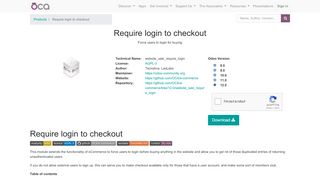 
                            8. Require login to checkout | The Odoo Community Association Website ...