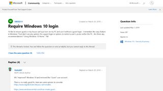 
                            3. Require Windows 10 login - Microsoft Community