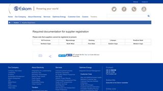 
                            4. Required documentation for supplier registration - Eskom