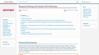 
                            2. Required Settings for Samba NT4 Domains - SambaWiki