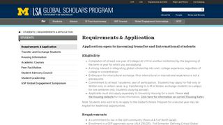 
                            13. Requirements & Application | U-M LSA Global Scholars Program
