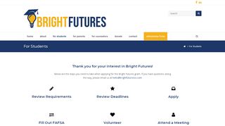 
                            9. Requirements - Students – Bright Futures