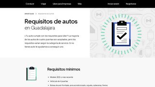
                            4. Requisitos para los vehículos en Guadalajara | Uber