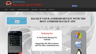 
                            2. RerWare, home of MyBackup Pro. The best Android backup application.