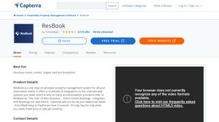 
                            11. ResBook Reviews and Pricing - 2019 - Capterra