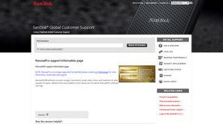 
                            7. RescuePro support information page