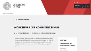 
                            12. Research Academy Leipzig -Workshops