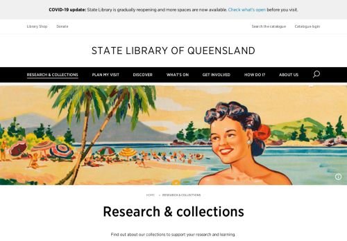 
                            7. Research & collections | State Library Of Queensland