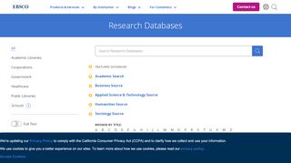 
                            4. Research Databases | EBSCO