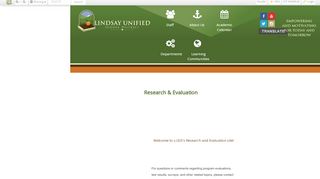 
                            8. Research & Evaluation • Page - Lindsay Unified School District