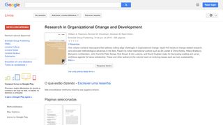
                            9. Research in Organizational Change and Development