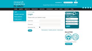 
                            9. Research in Practice for Adults | Login