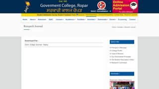 
                            6. Research Journal - Govt College Ropar