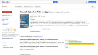 
                            7. Research Methods in Anthropology: Qualitative and Quantitative ...