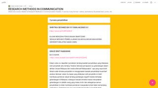 
                            11. RESEARCH METHODS IN COMMUNICATION - Padlet