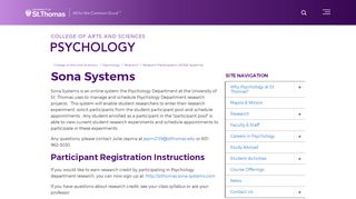 
                            6. Research Participation (SONA Systems) – Psychology – ...