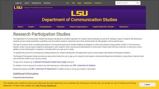 
                            13. Research Participation Studies | LSU Department of Communication ...