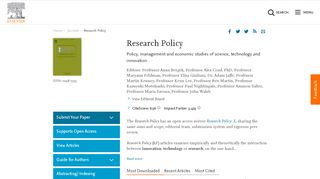 
                            10. Research Policy - Journal - Elsevier