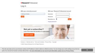 
                            10. Research Professional Sign-in