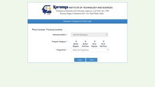 
                            6. Research Programme Portal Login - EduServe