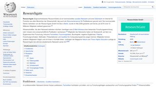 
                            2. Researchgate – Wikipedia