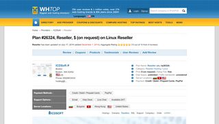 
                            6. Reseller from icdsoft.com, USD on request/mo. on Reseller, Linux