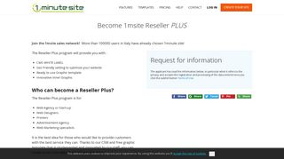 
                            6. Reseller PLUS 1 Minute Site - Create your personal and professional ...