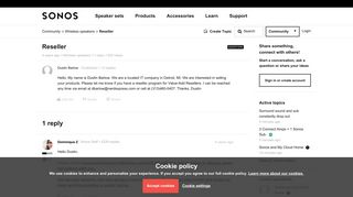 
                            5. Reseller | Sonos Community