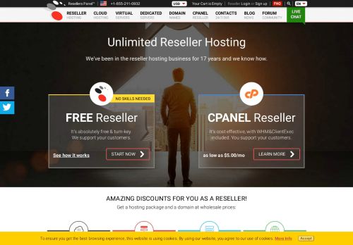 
                            4. ResellersPanel: The first free reseller hosting program on the web