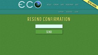 
                            3. Resend Confirmation - ECO Login - Strange Loop Games