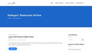 
                            5. Reservasi Airline – Panduan System Asia Wisata