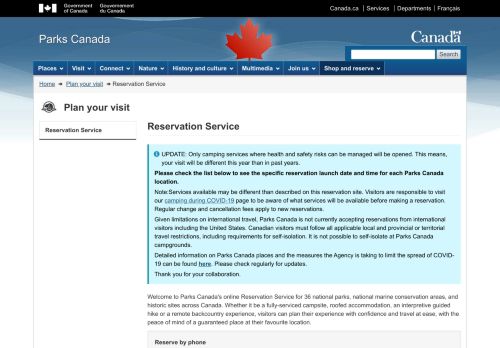 
                            13. Reservation Service - Plan your visit