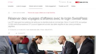 
                            11. Réserver des voyages d'affaires avec le login SwissPass | SBB News