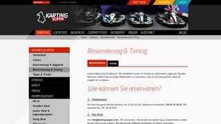 
                            4. Reservierung & Timing - Karting EupenKarting Eupen