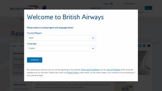 
                            6. Reserving your seat | Information | British Airways