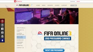 
                            7. Reset 2nd password - FIFA Online 3 - Garena