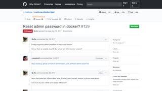 
                            9. Reset admin password in docker? · Issue #129 · mailcow/mailcow ...