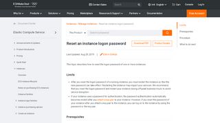 
                            11. Reset an instance password - User Guide| Alibaba Cloud ...